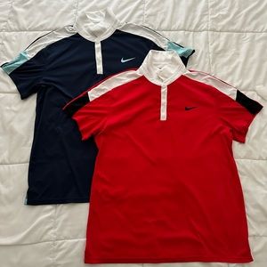2 Nike DrifFit Polo’s XL